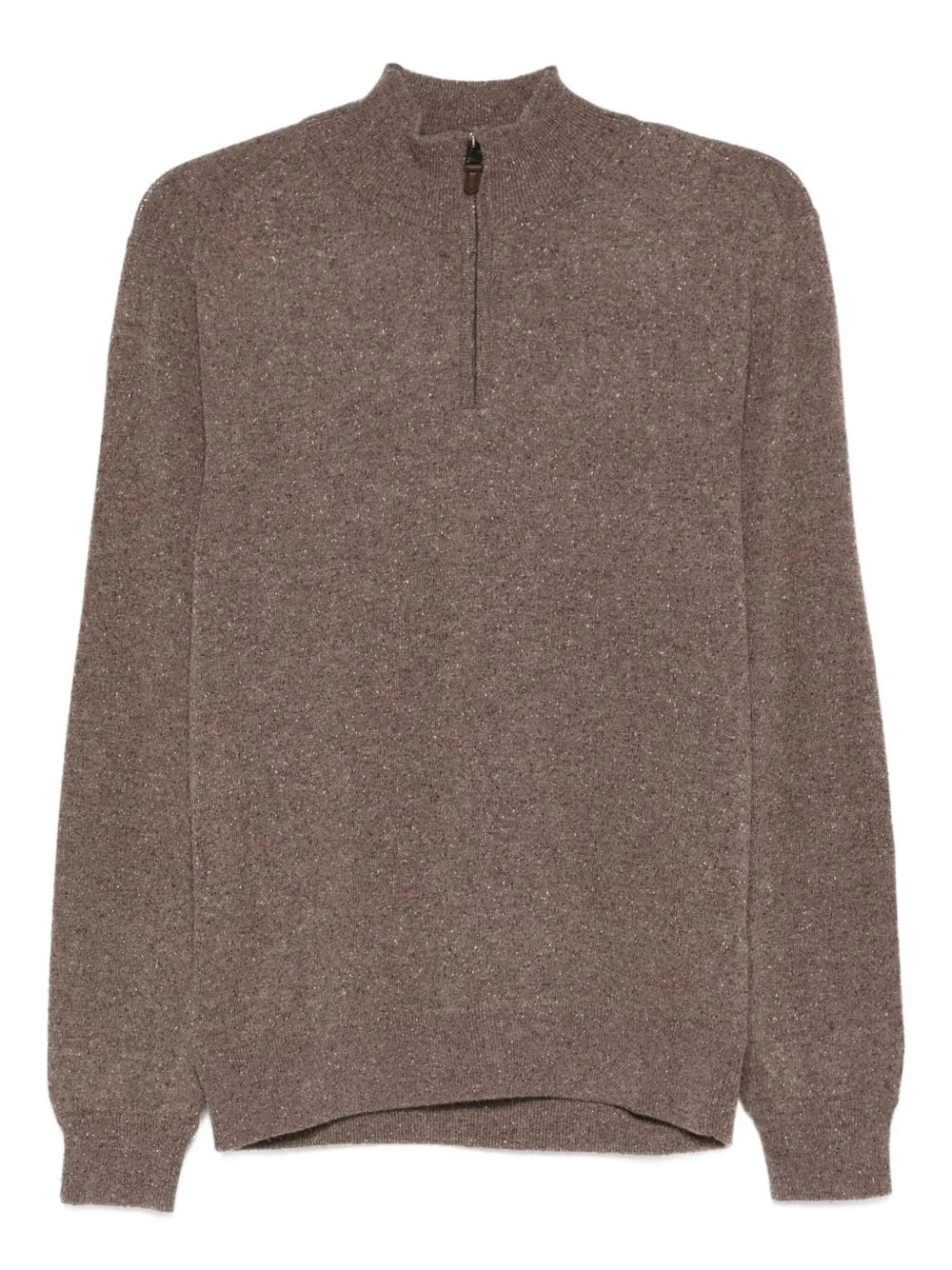 half-zip wool sweater - 1