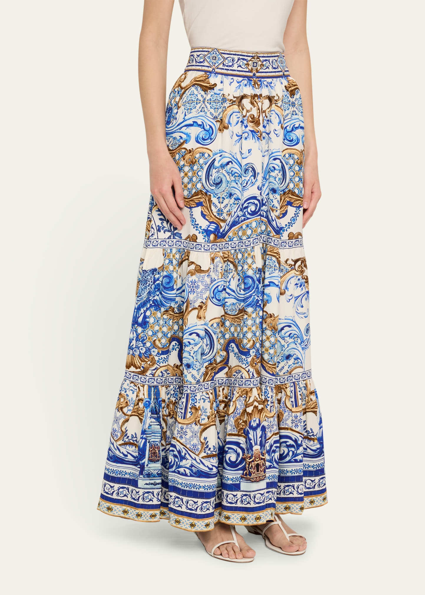 Azul Adventures High-Waisted Tiered Skirt - 4