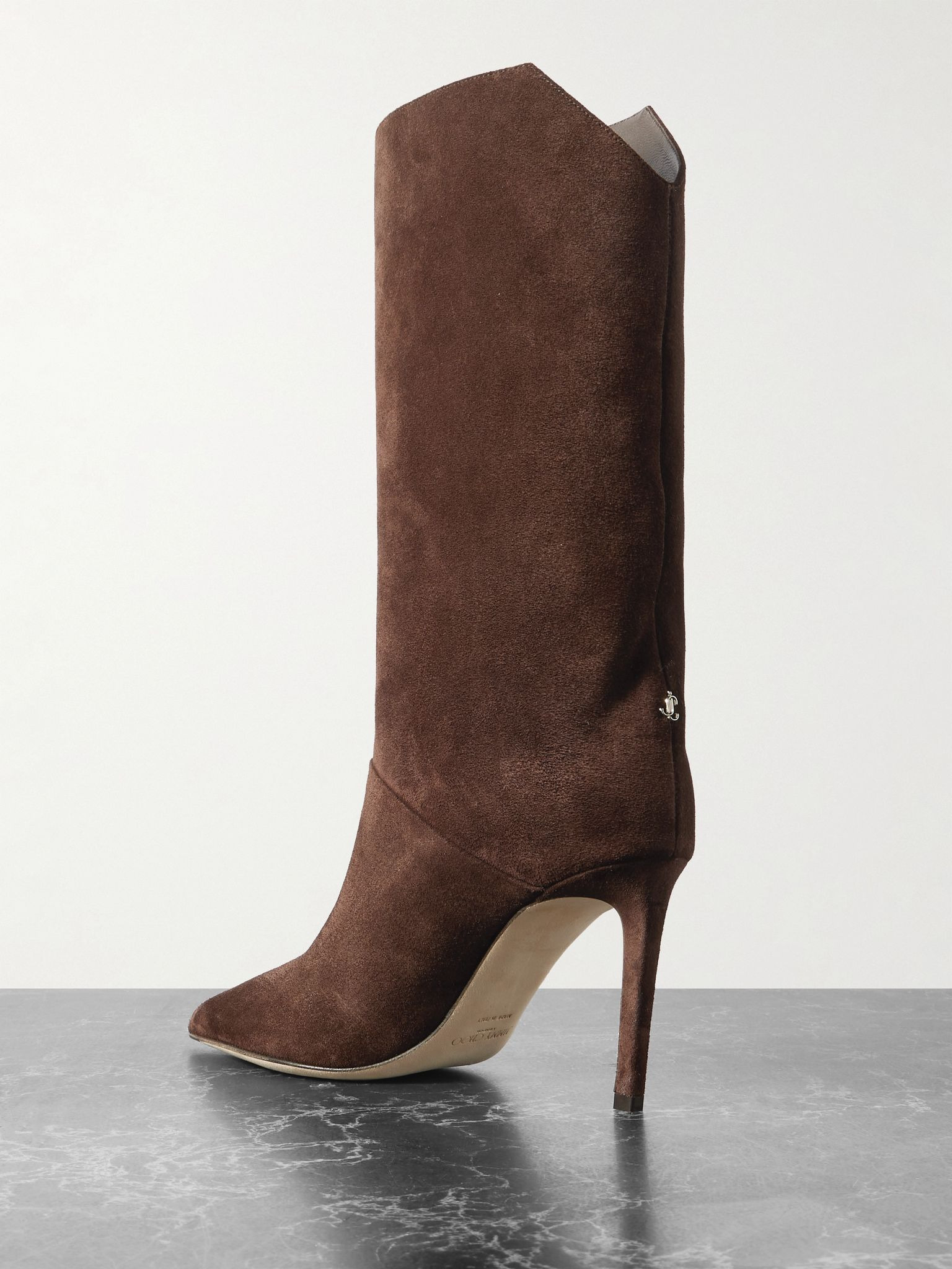Beren 85 suede boots Chocolate - 3