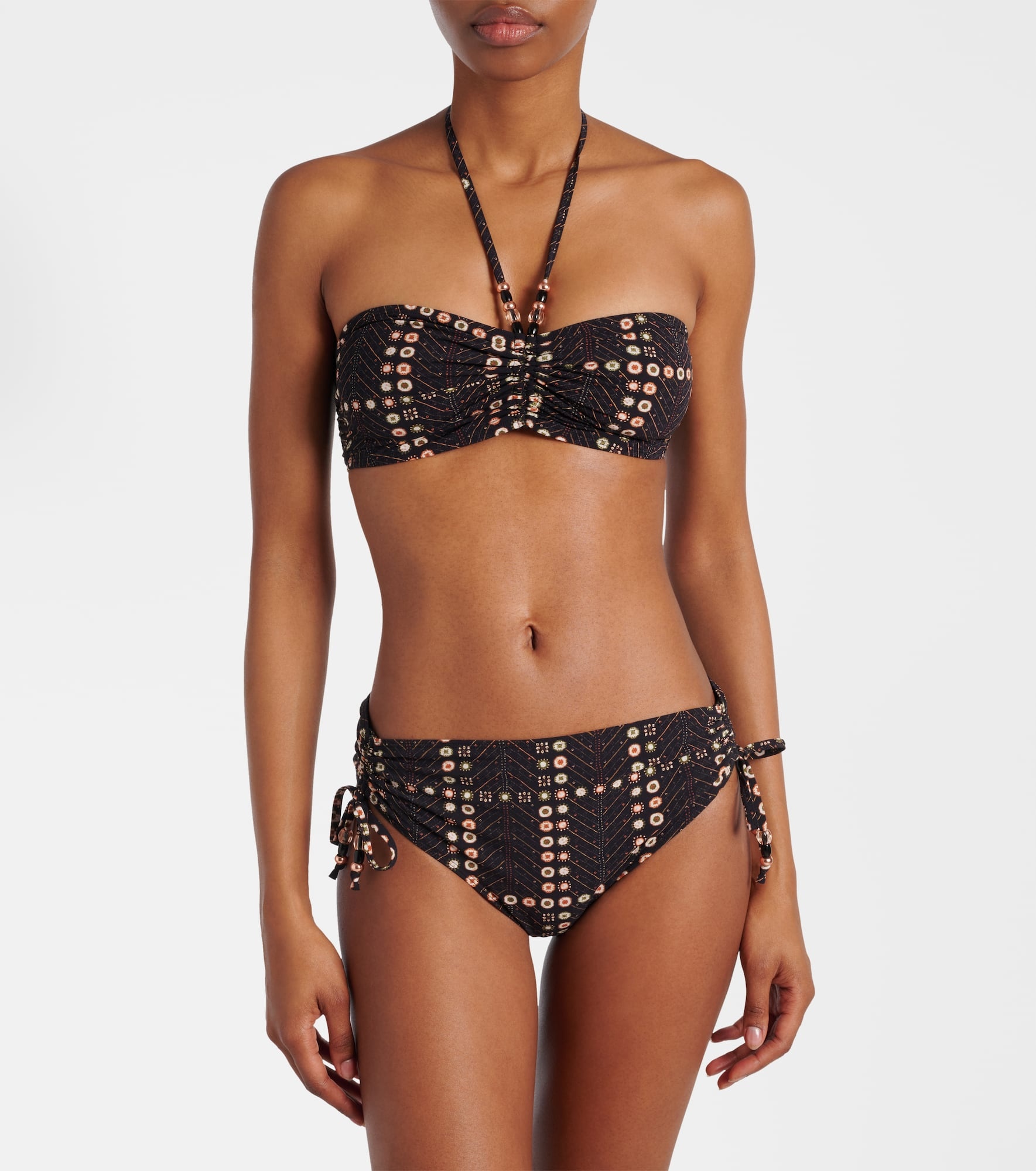 Salmage printed halterneck bikini top - 2