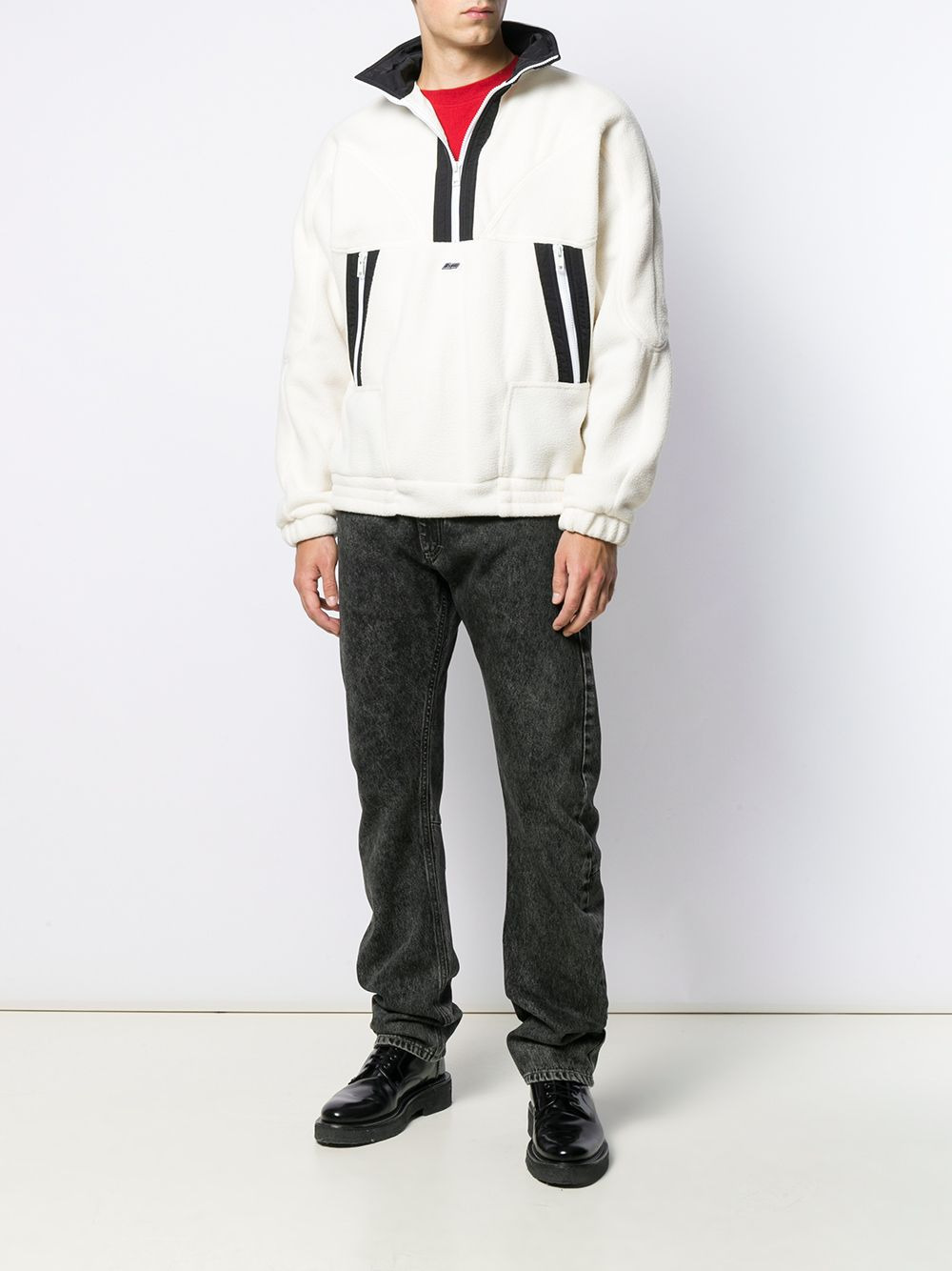 contrast stripe sweatshirt - 2