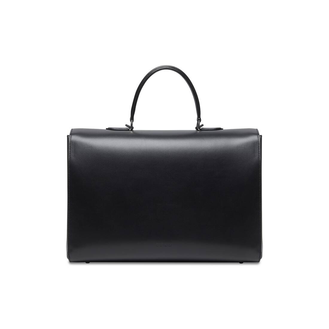 Balenciaga Money ラージハンドバッグ Calfskin BALENCIAGA Money Large Handbag in Black | REVERSIBLE