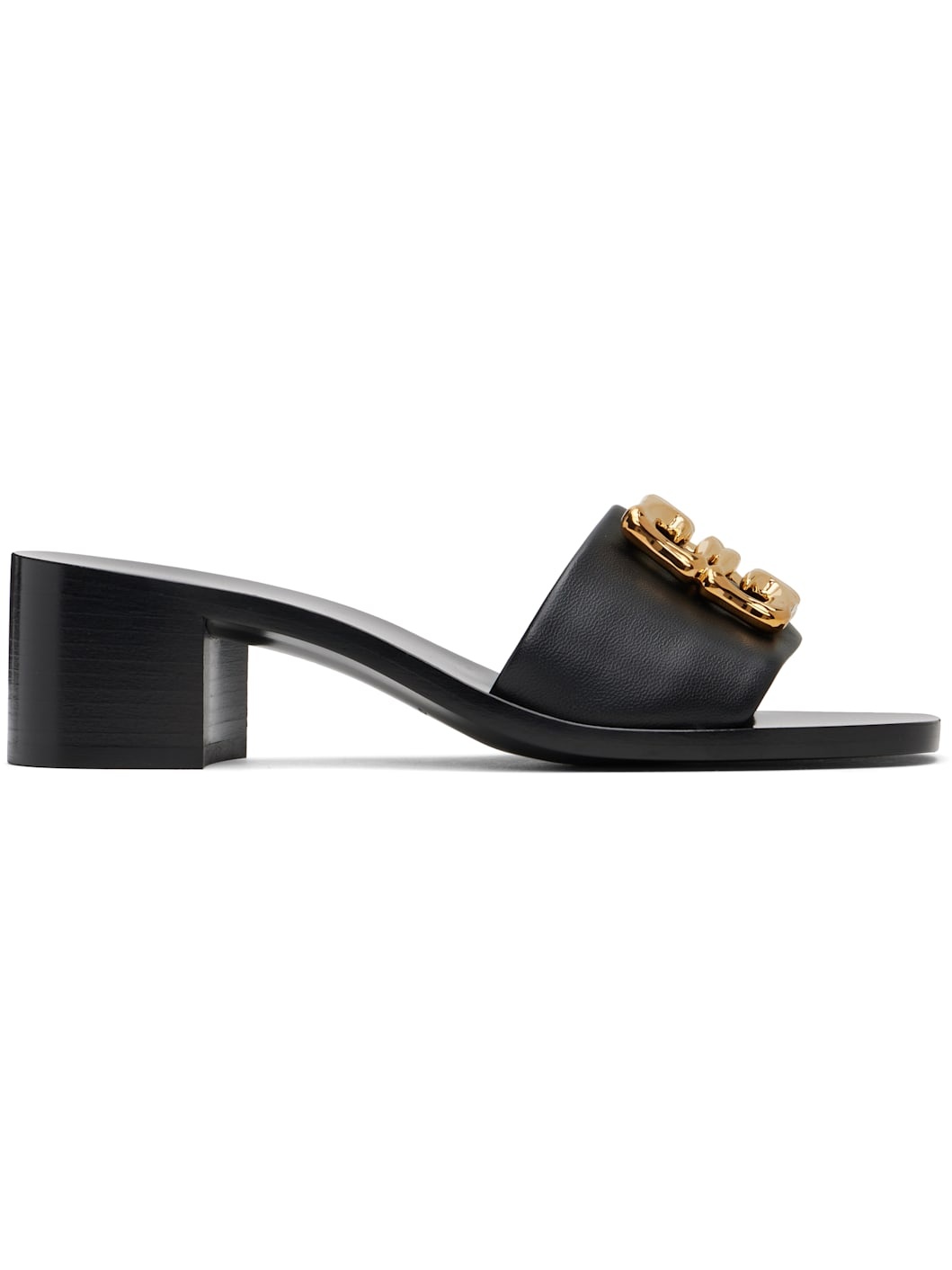 Black 4G Heeled Sandals - 1