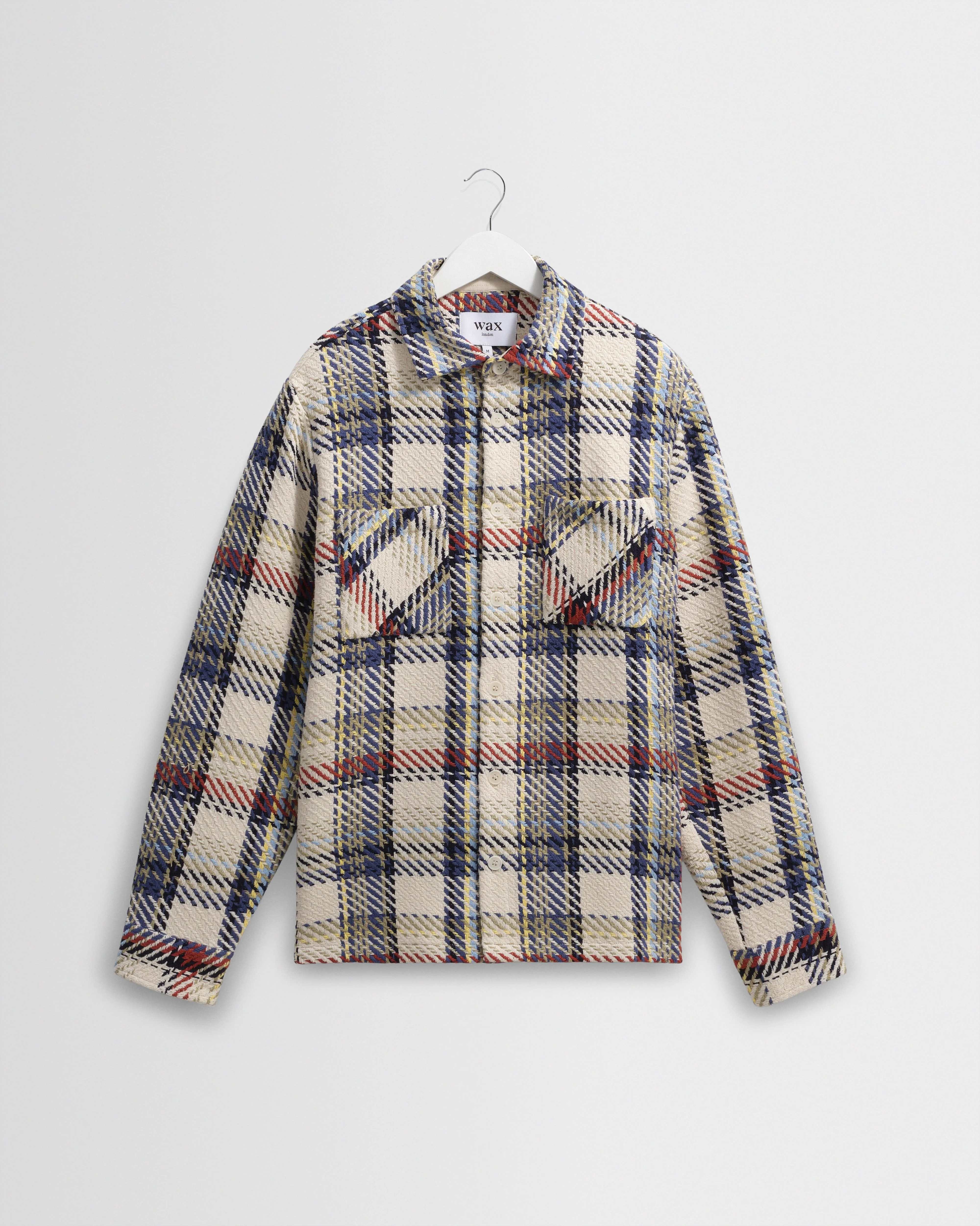 Whiting - Ecru And Multicolour Jazz Weave Overshirt - 1