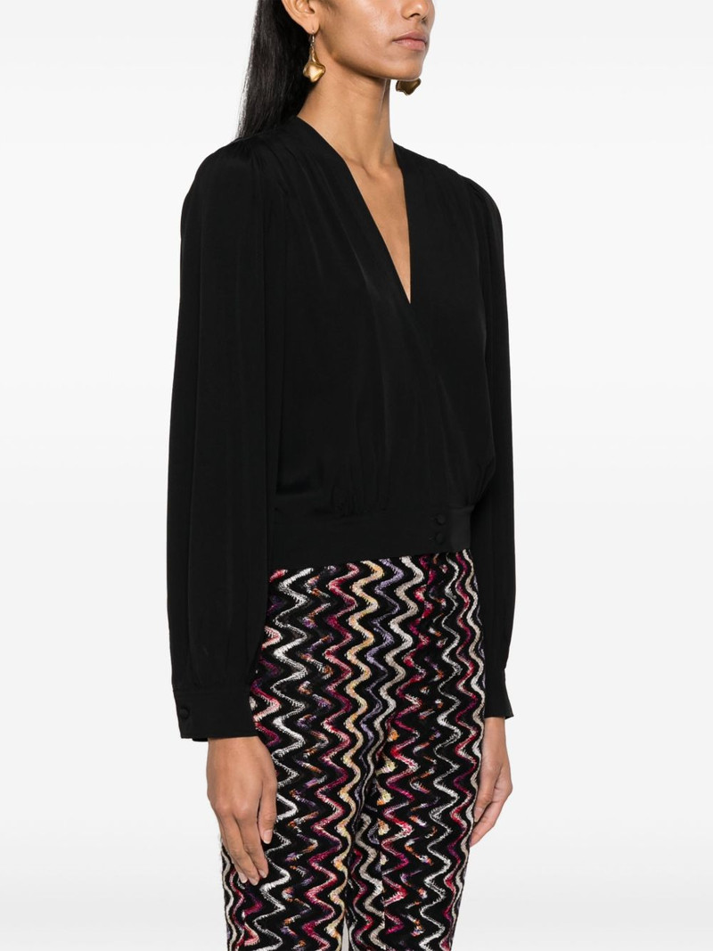 gathered moroccan-crêpe shirt 3