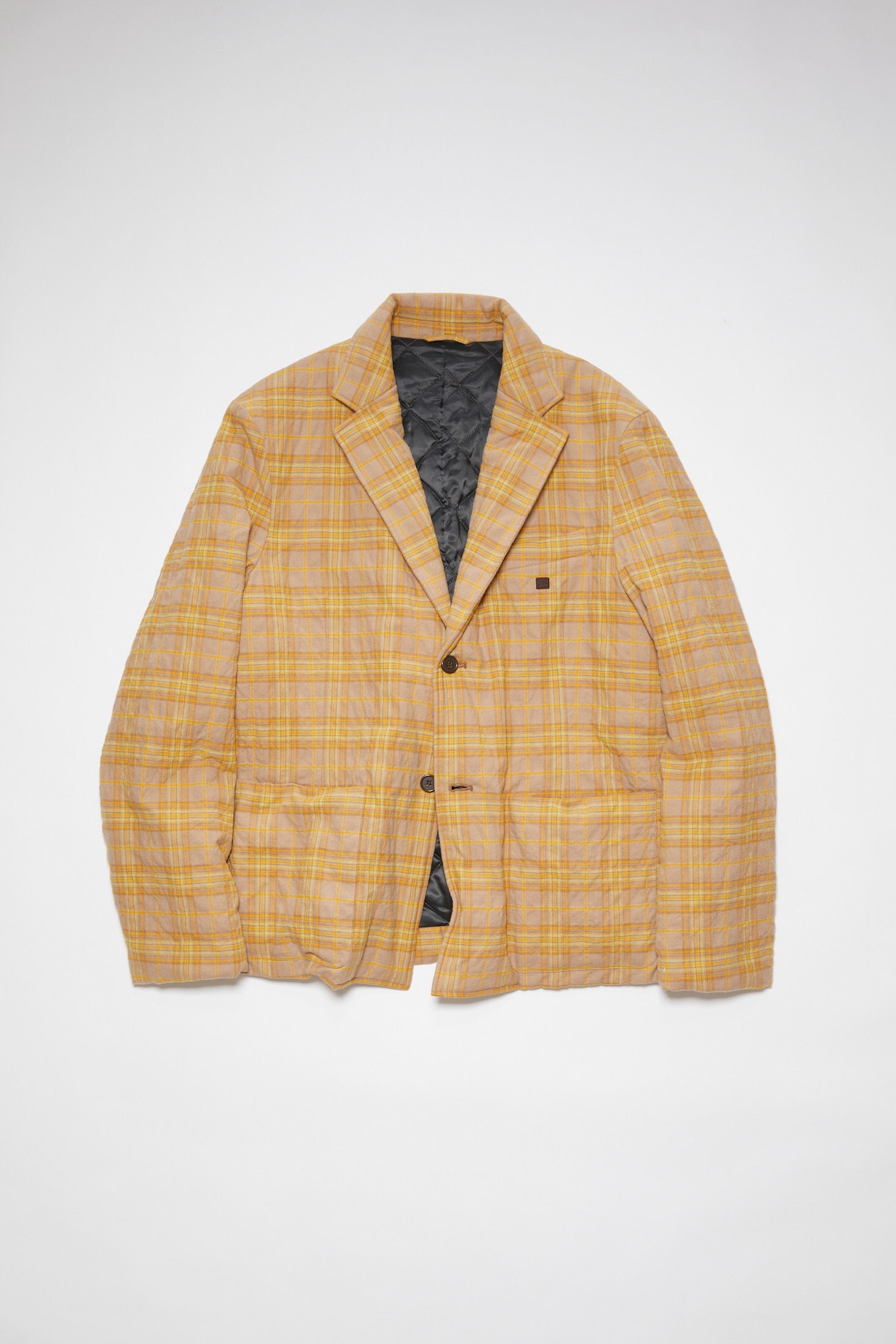 Check blazer - Brown/orange - 7