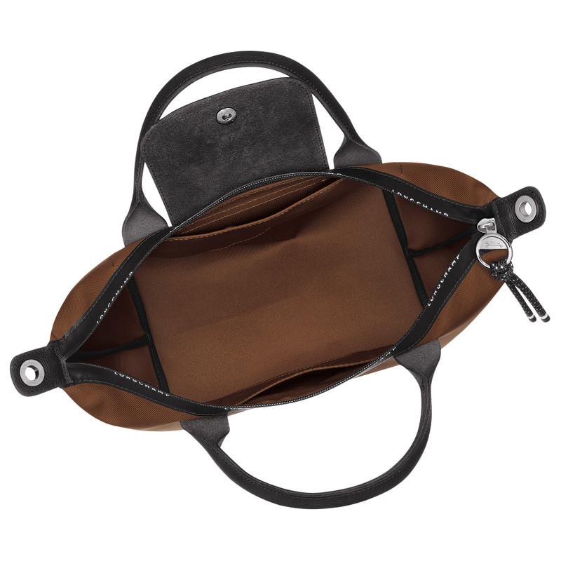 Le Pliage Energy S Handbag Chocolate - Recycled canvas 5