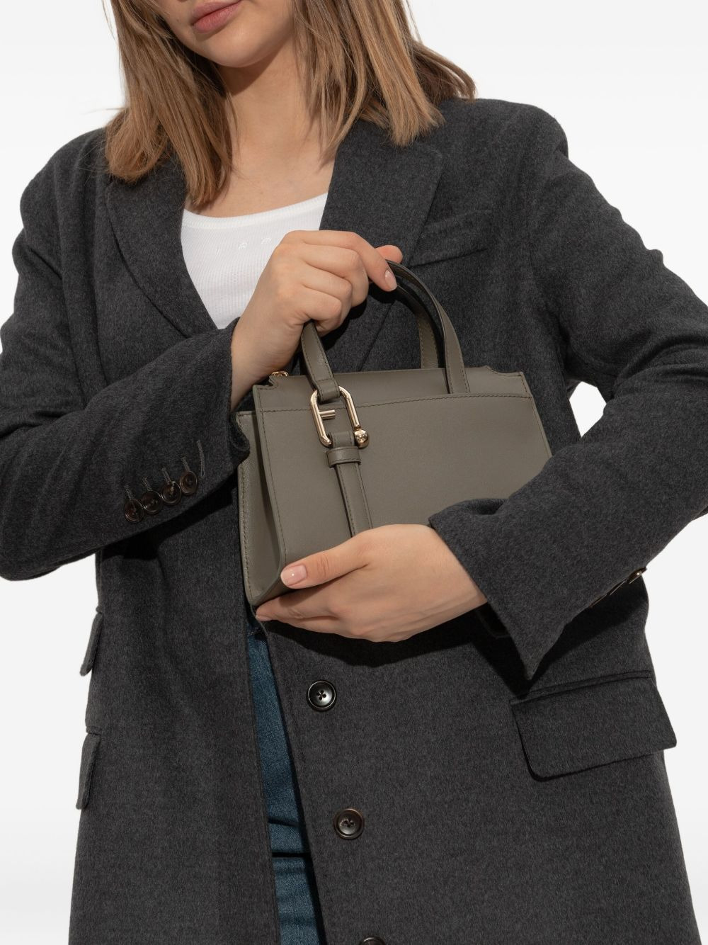 Nuvola S leather tote bag - 2