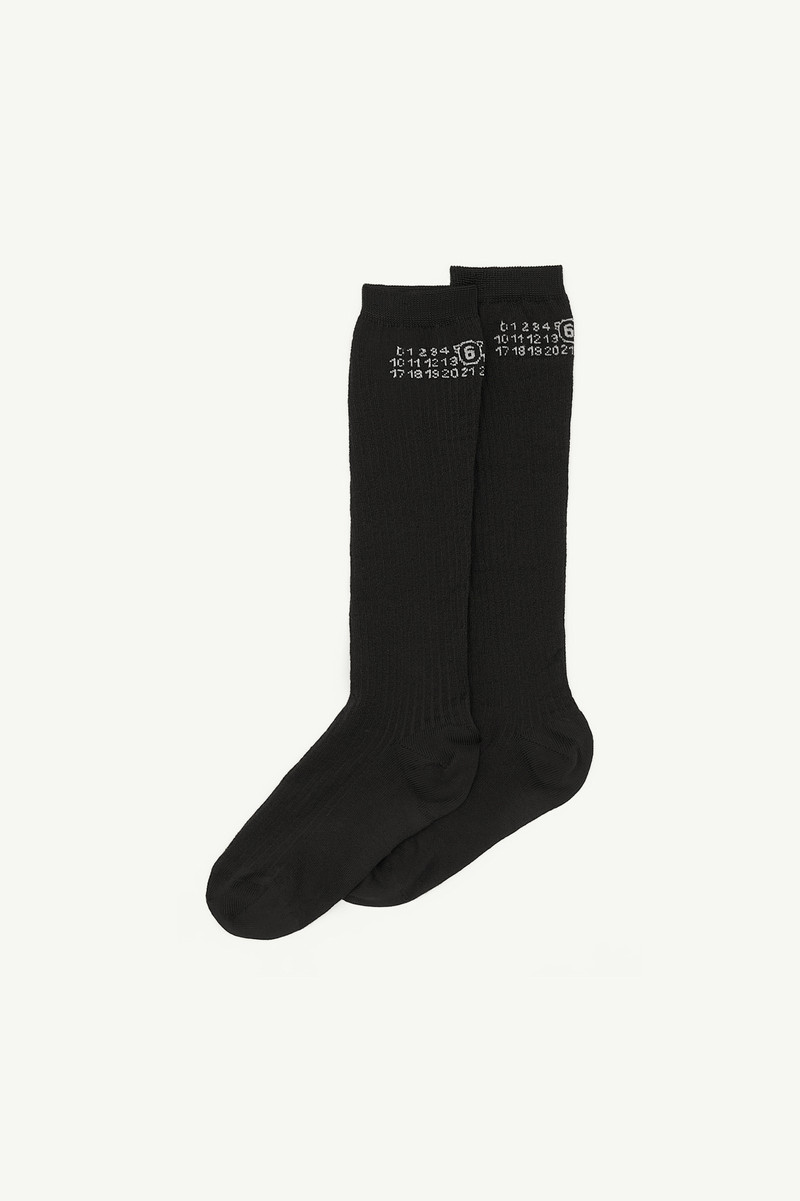 Numeric ribbed socks 1