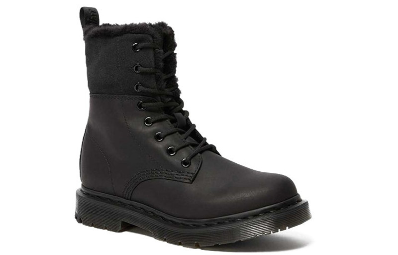 Dr. Martens (WMNS) Dr.Martens 1460 Kolbert Wintergrip Faux Fur Lined Boots 'Black' 24015001 outlook