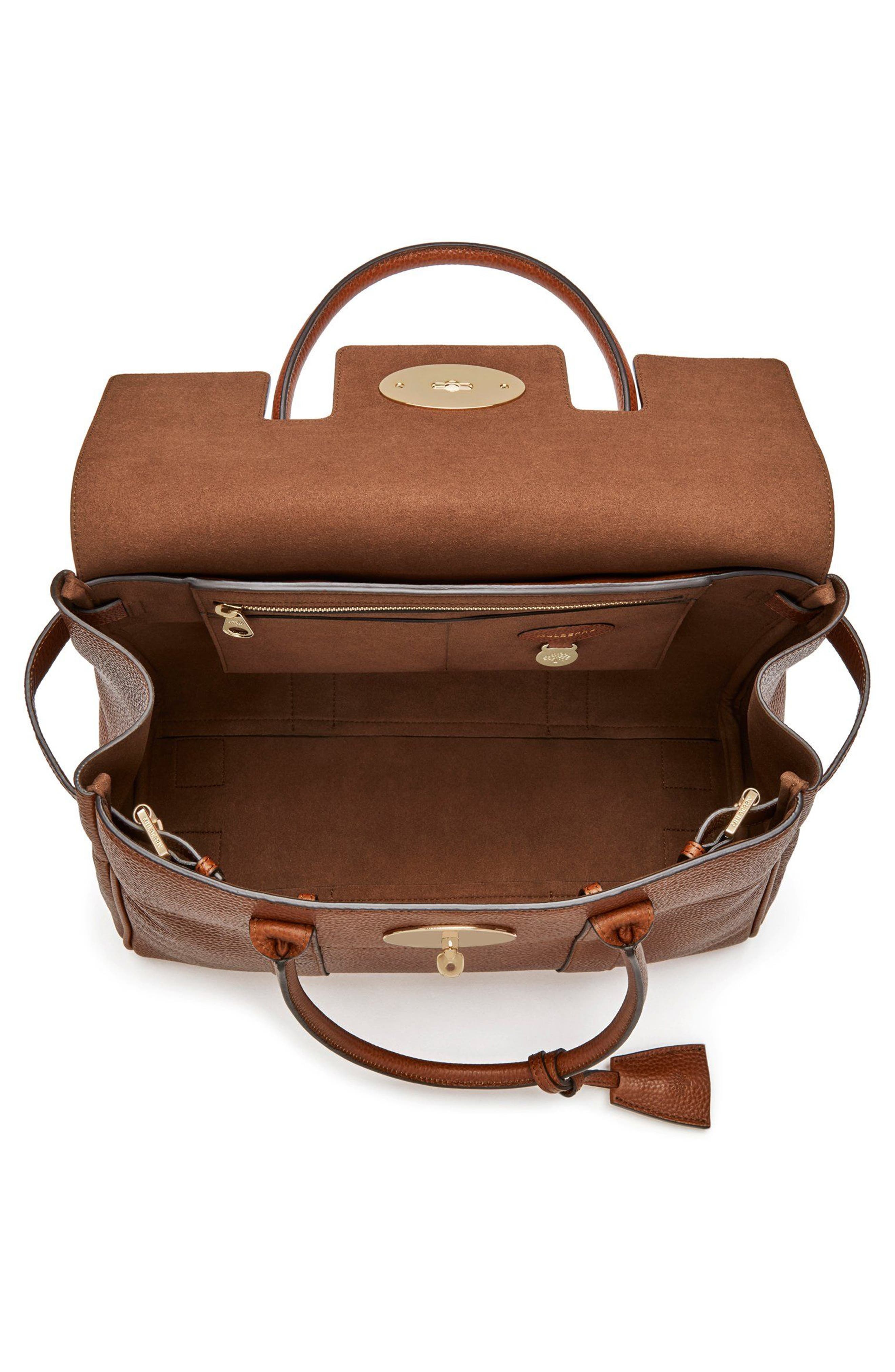 Bayswater Grained Leather Satchel - 4