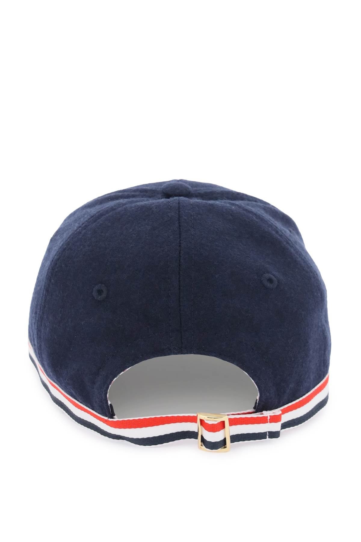 Thom Browne Navy Tricolor Striped Fisherman Bucket Hat Unisex L Size 50% Wool 50 Men main image 2