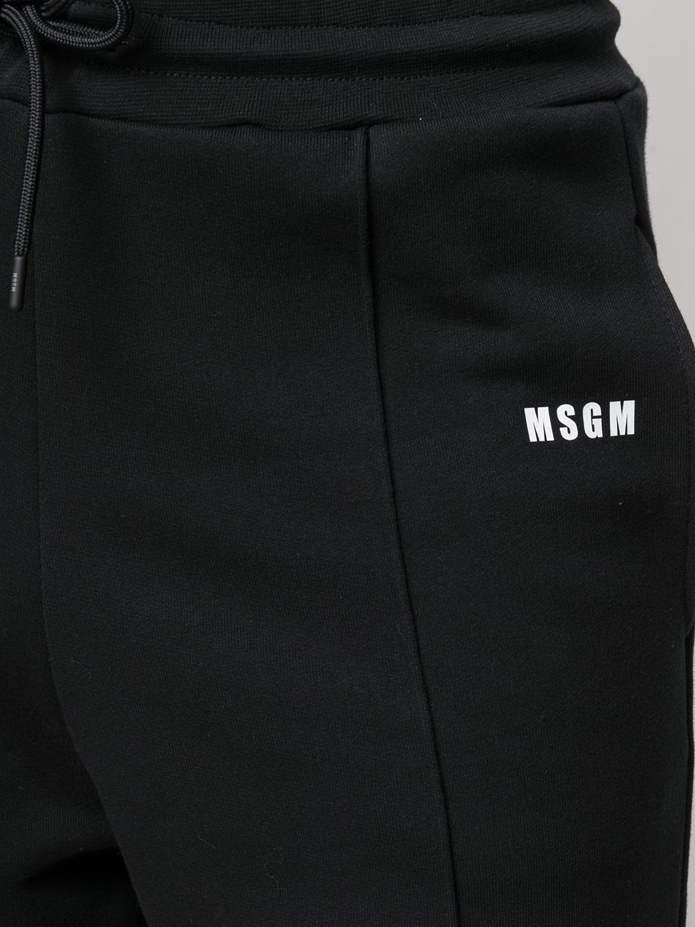 drop-crotch logo print track pants - 5