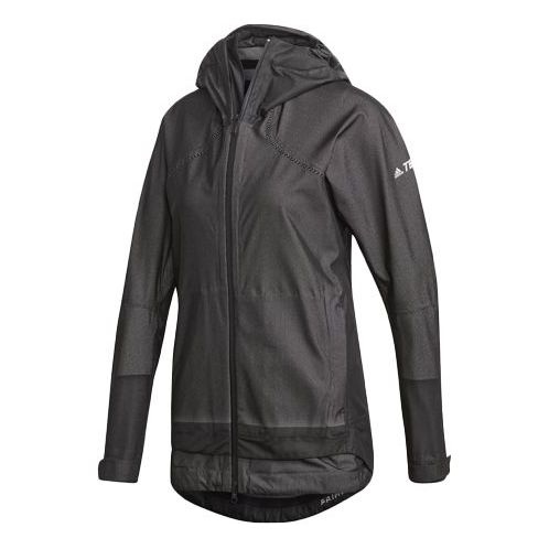 (WMNS) adidas Outdoor Windproof Jacket Black DZ0796 - 1