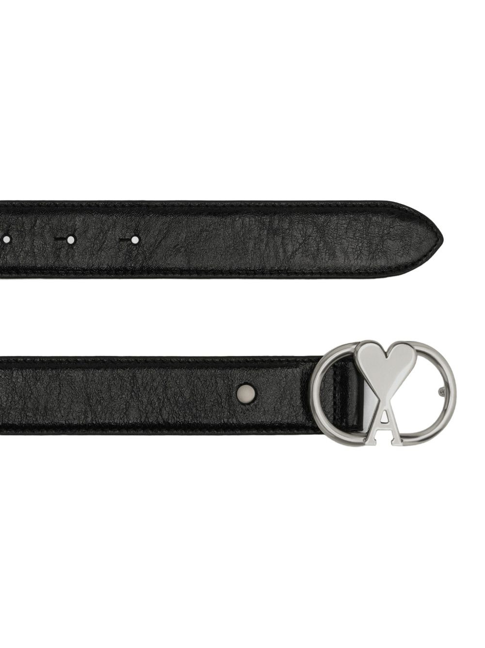 Ami de Coeur-buckle leather belt - 2