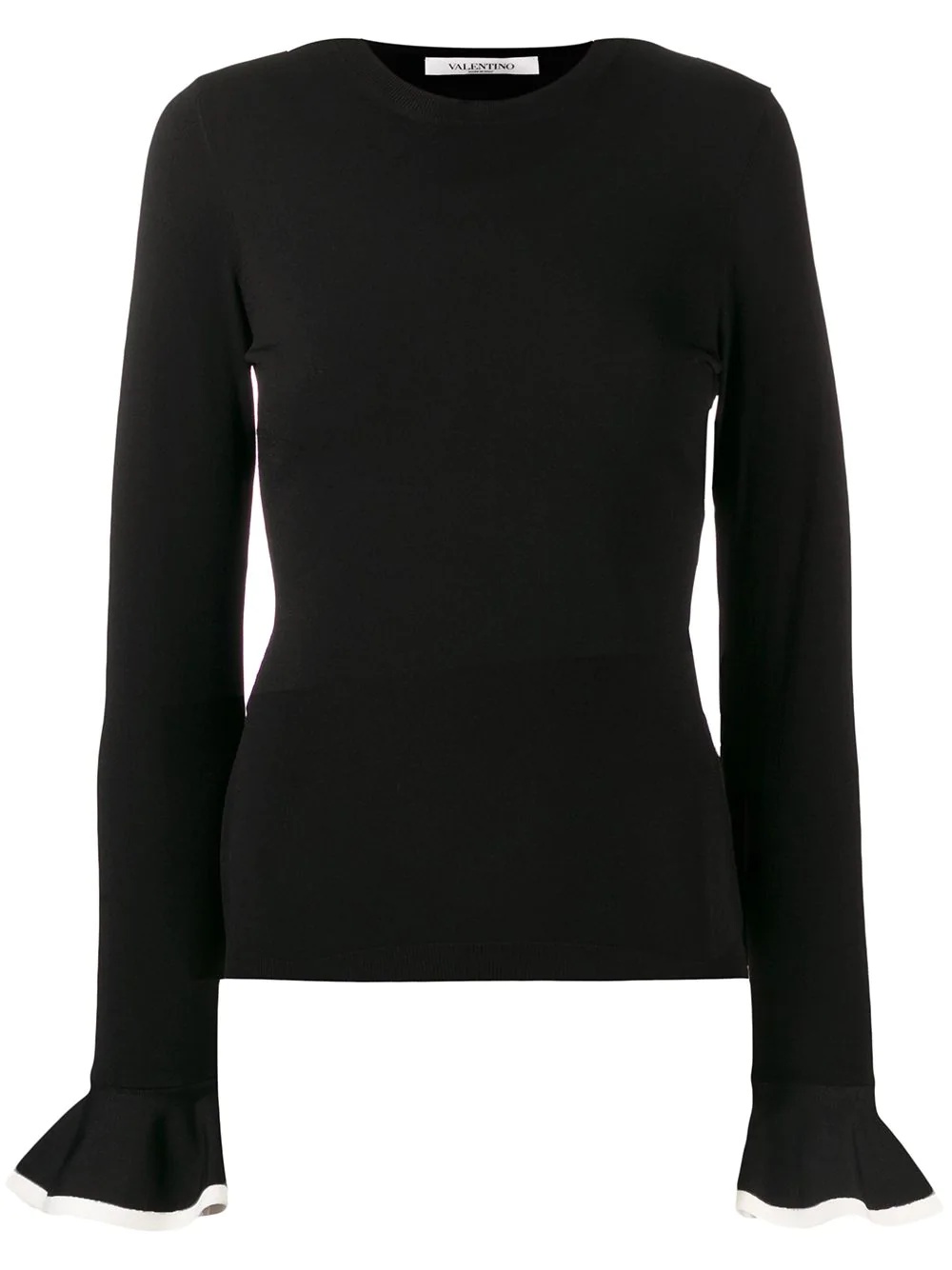 frill sleeve jumper - 1