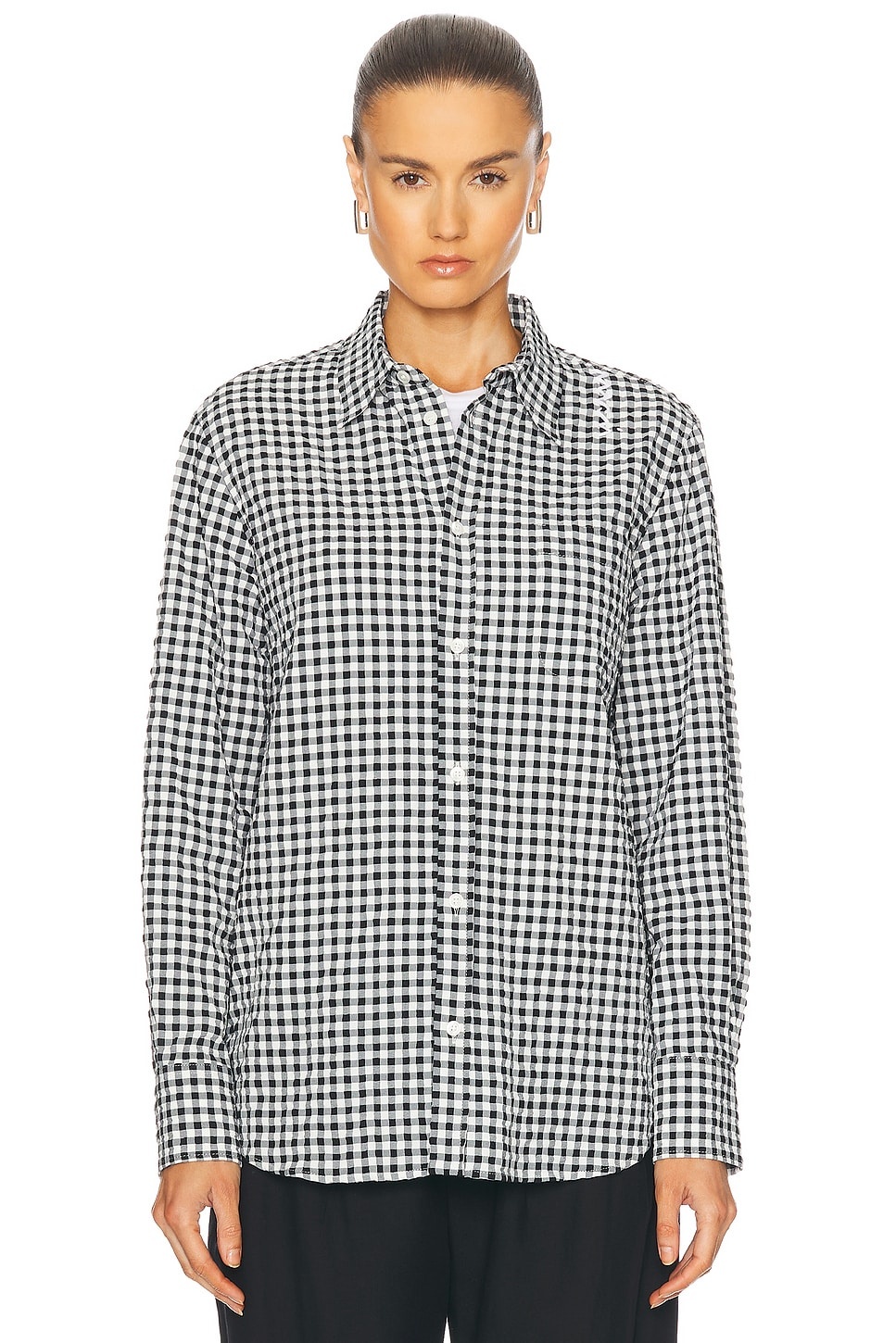 Long Sleeve Button Up Top - 2