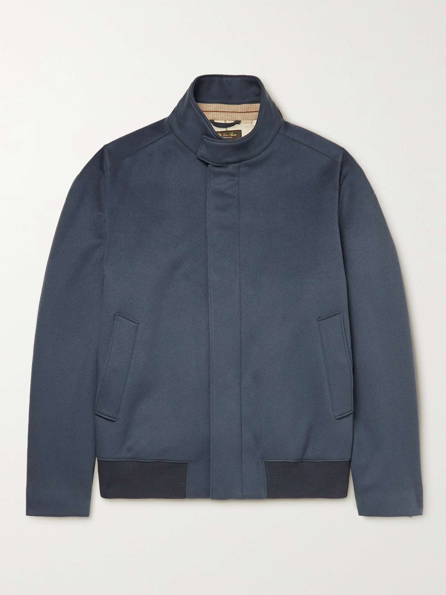 Turati Colour-Block Storm System Cashmere Bomber Jacket - 1