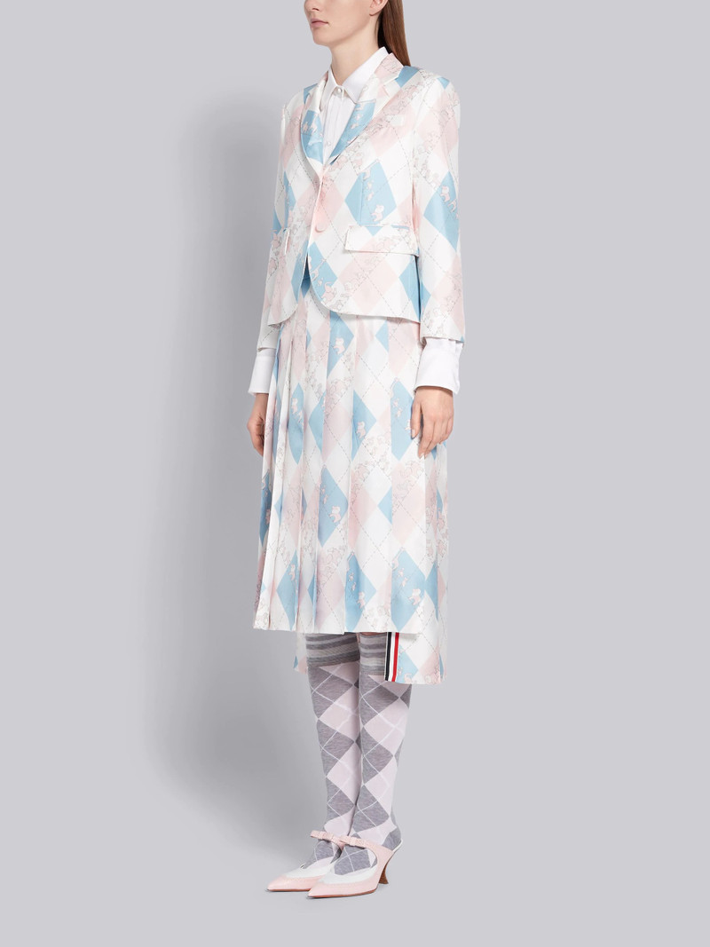 Light Pink Soft Calfskin Curved Brogued Bow Mule 5