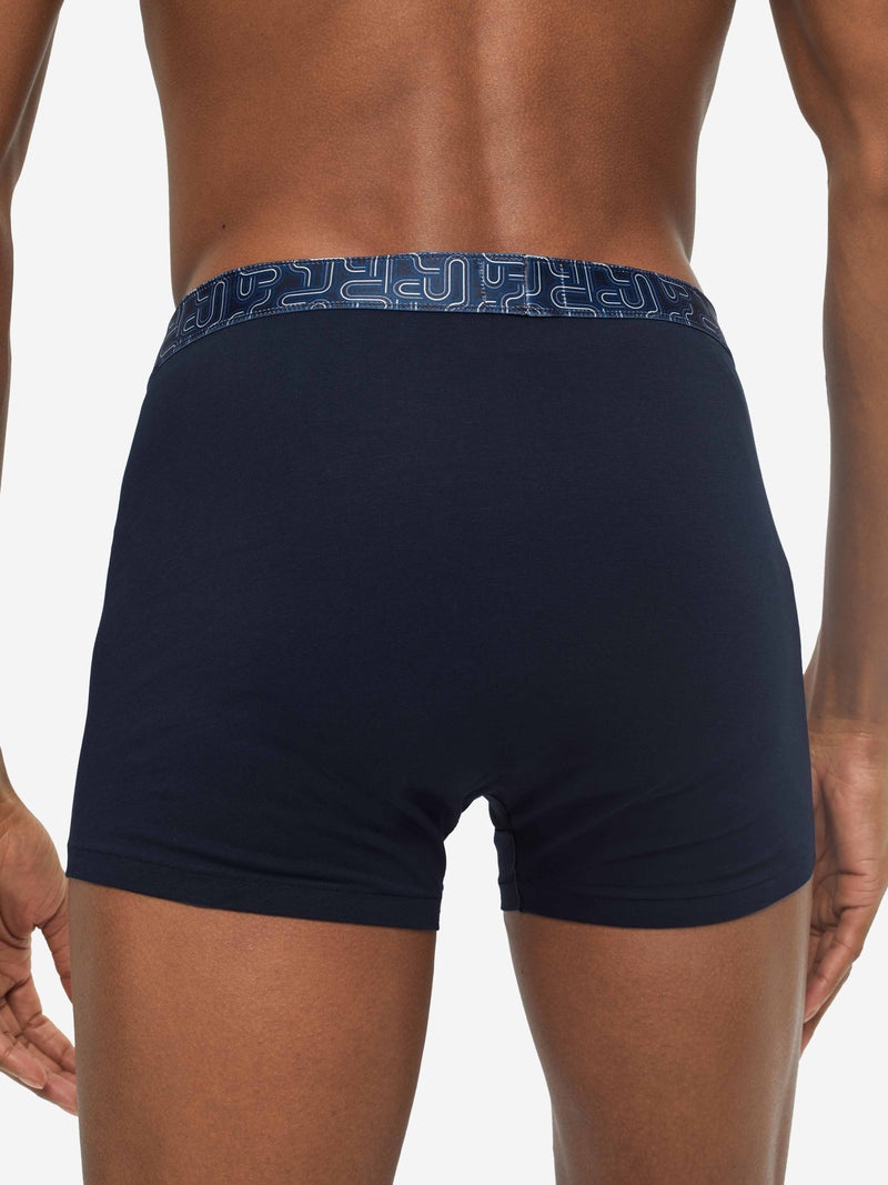 Men's Boxer Briefs Band 55 Pima Cotton Stretch Navy - 6