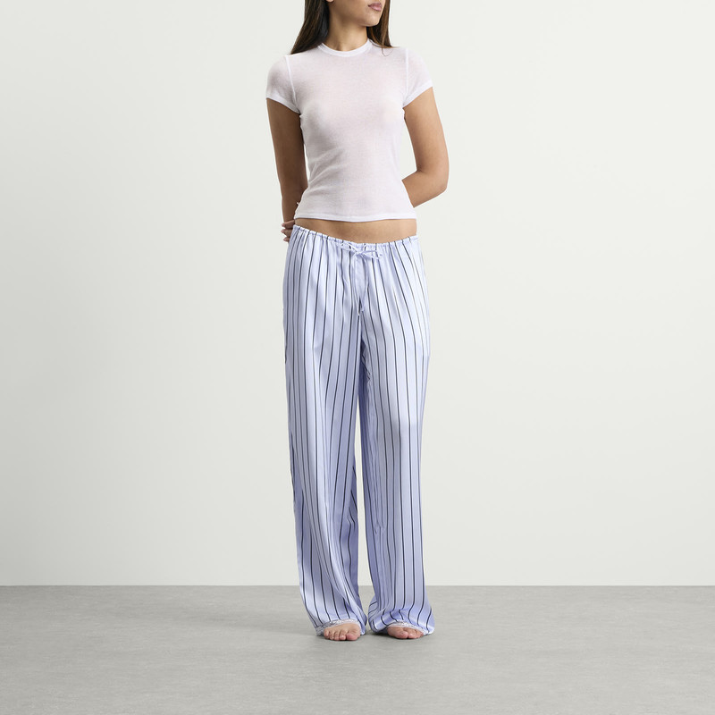 SKIMS Skims Woven Shine Pant With Lace outlook