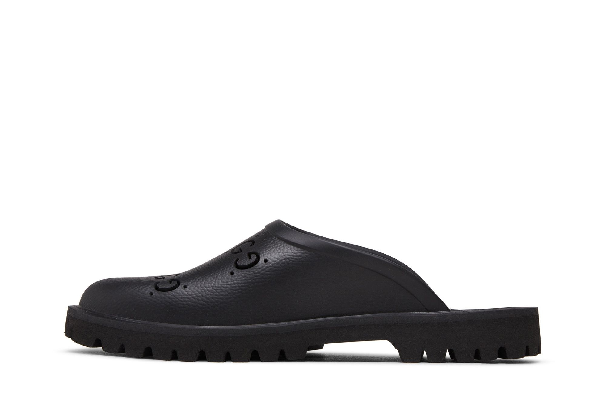 Gucci Slip On Sandal 'Cut Out Monogram - Black' - 3