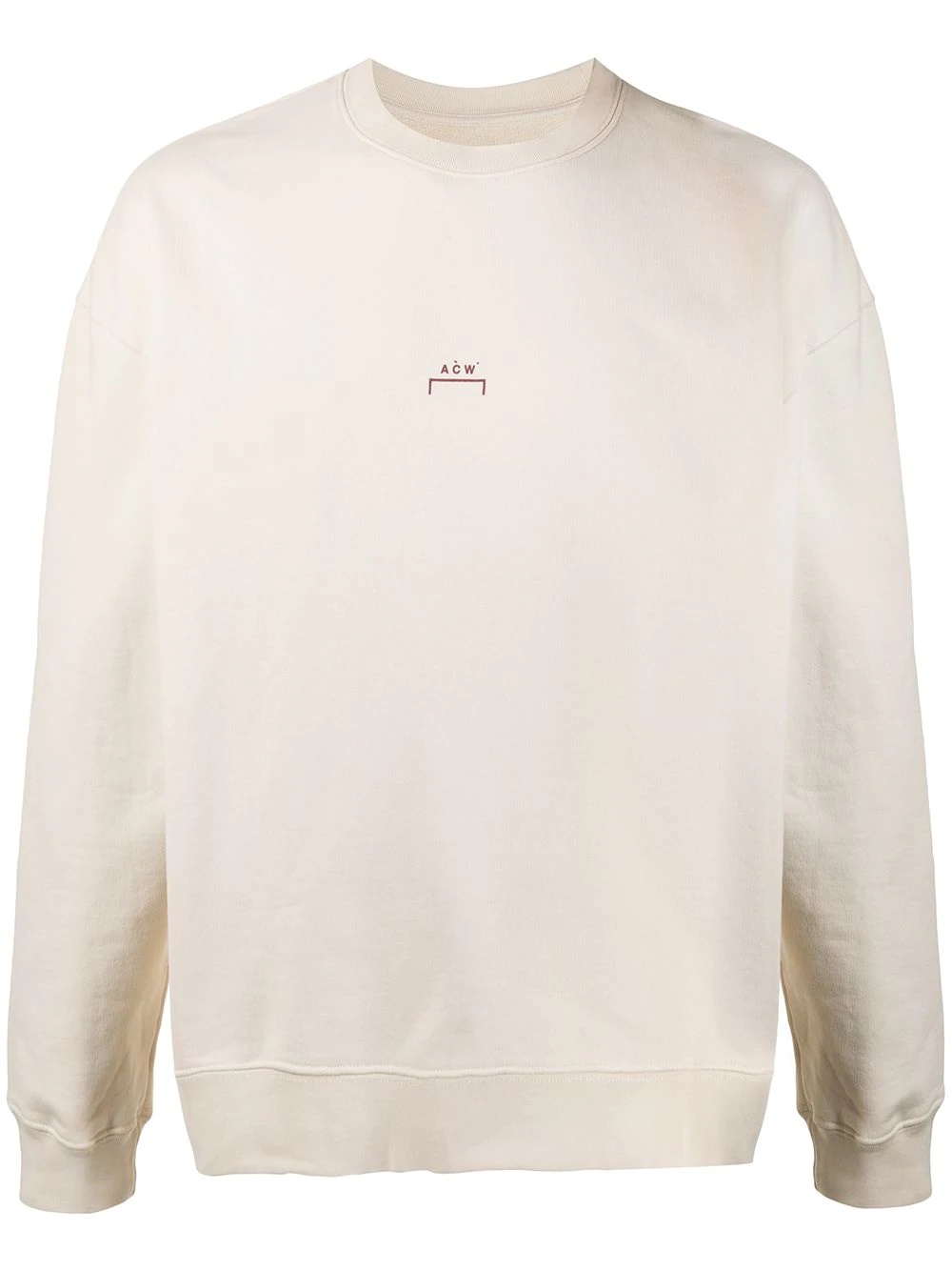 crew neck logo printed sweatshirt - 1