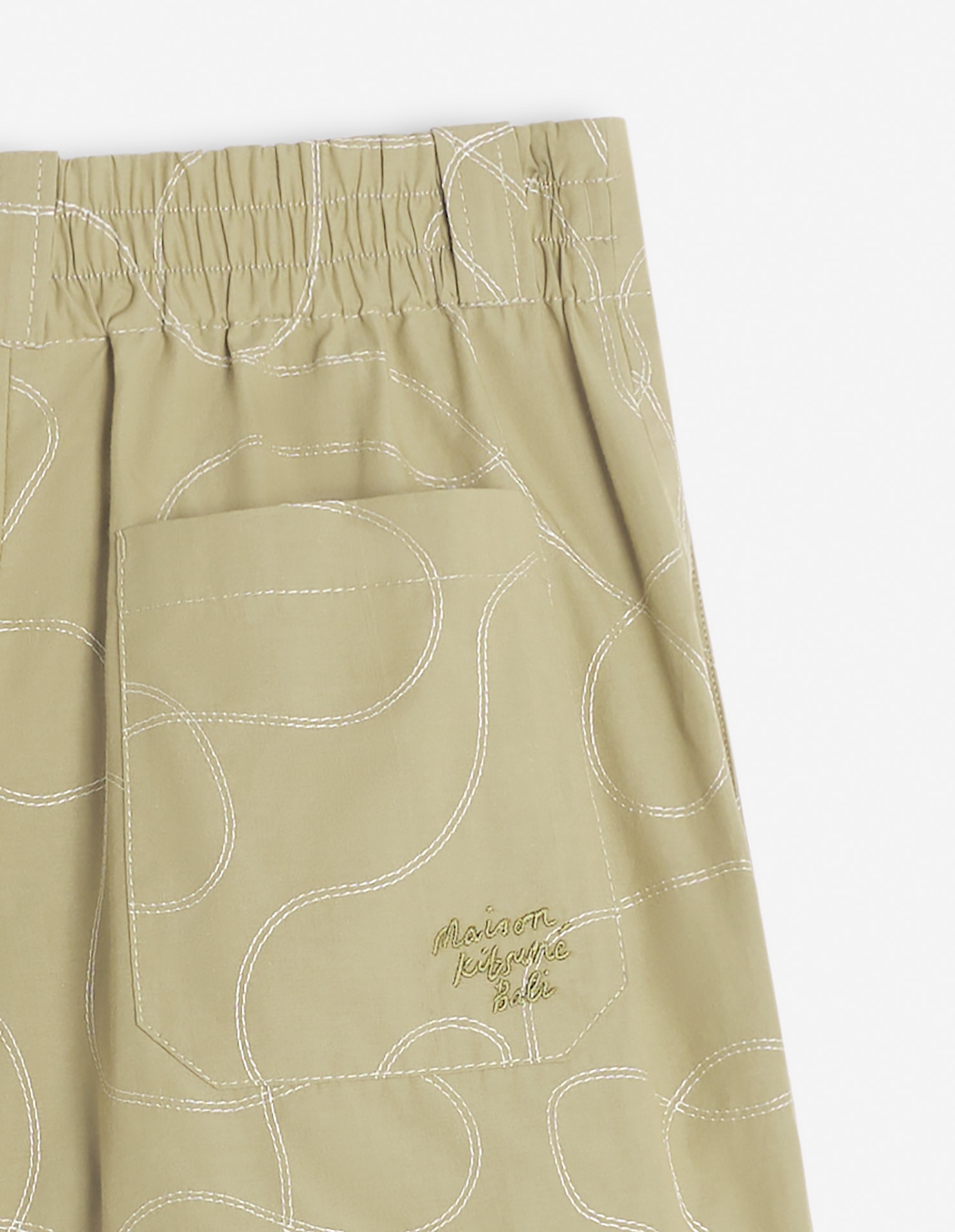 DESA DESIGN EMBROIDERED PLEATED SHORTS - 8