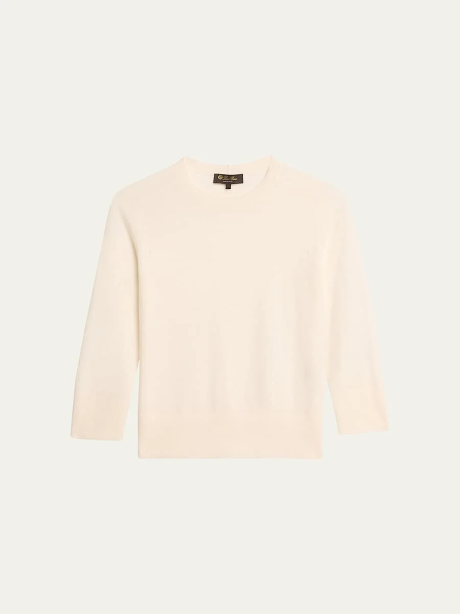Girocollo Manica Neo Piuma Cashmere Sweater - 1