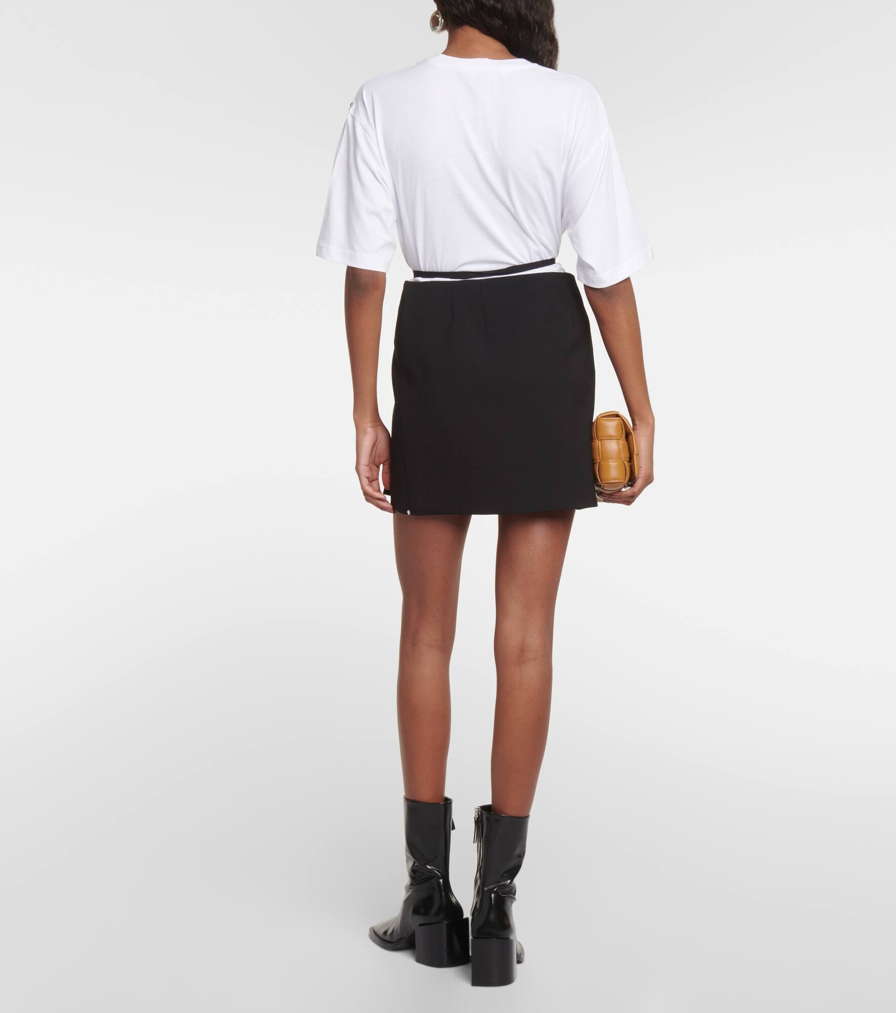 Genny wool-blend wrap skirt - 3