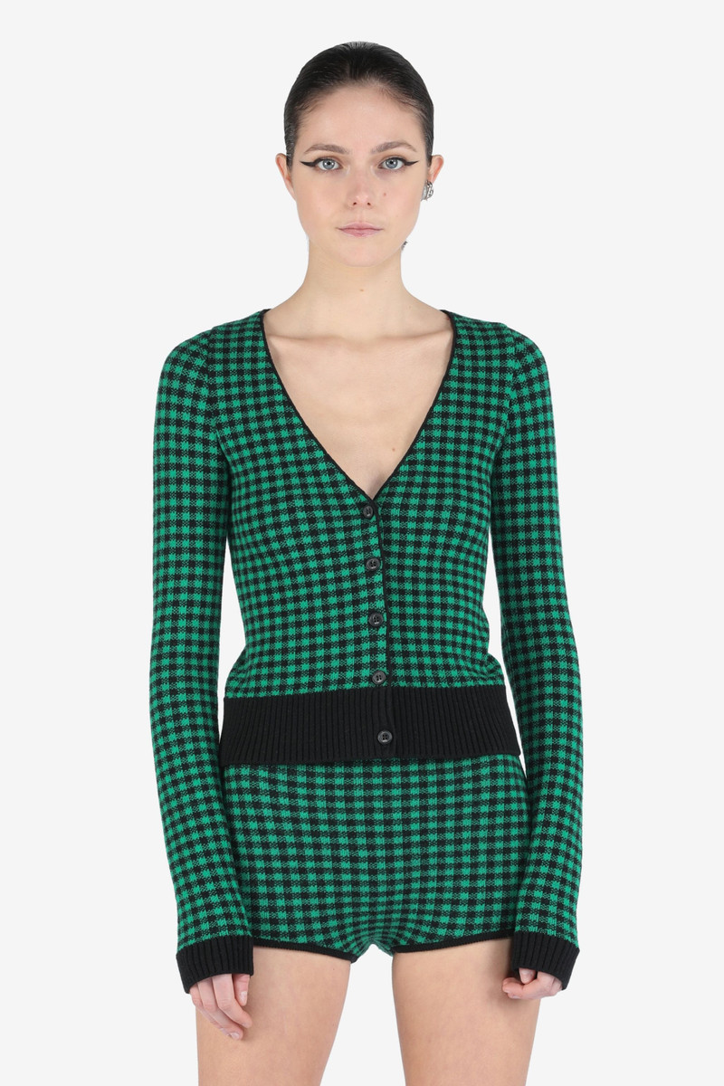 CHECKED CARDIGAN 1