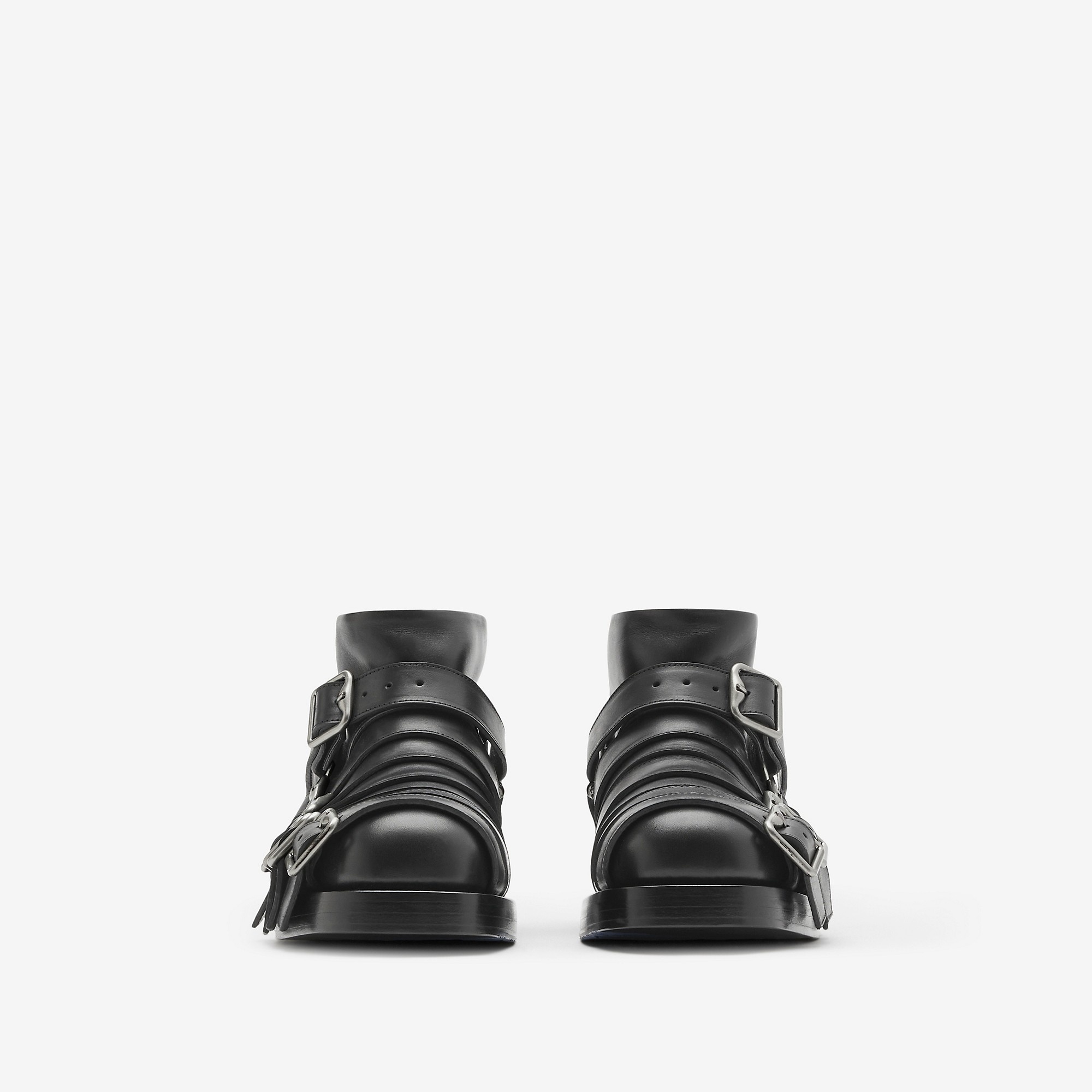 Leather Strap Boots - 3