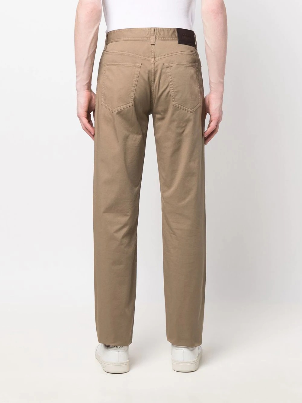 mid-rise straight-leg trousers - 4