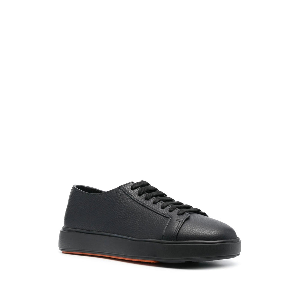Santoni Black Trainers - Low-Tops Men - 4