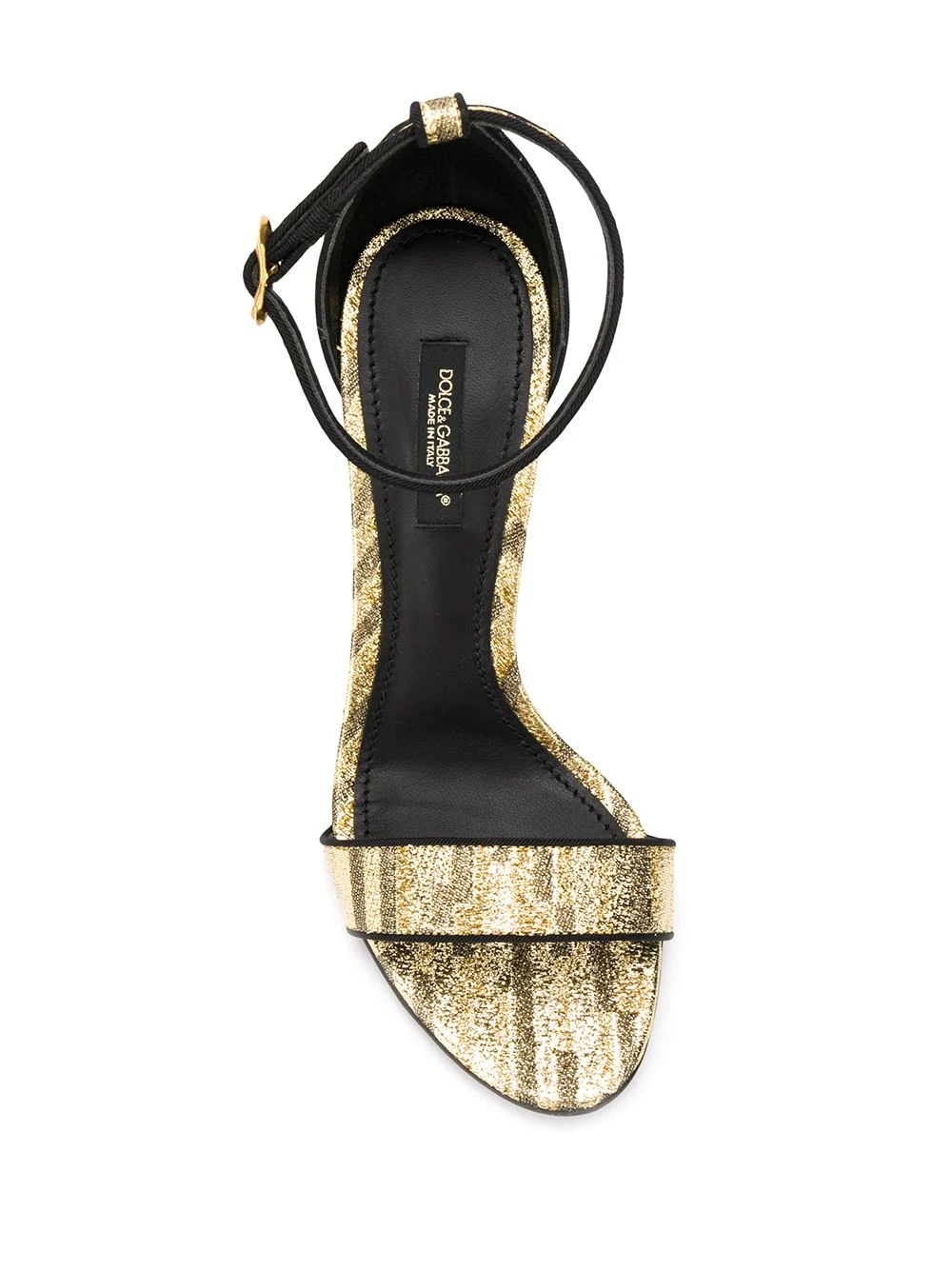 baroque D&G heeled sandals - 4