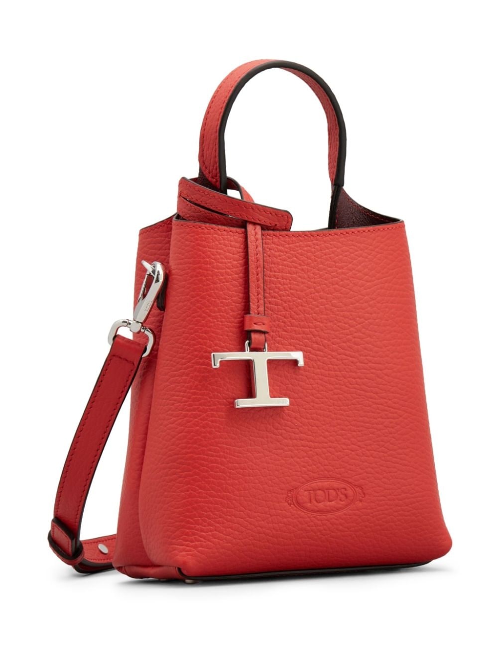 mini leather tote bag - 2