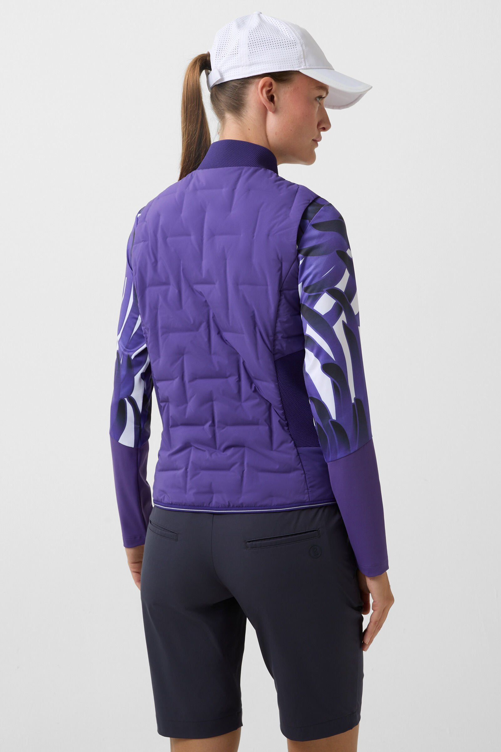 Sia down vest in Violet - 3