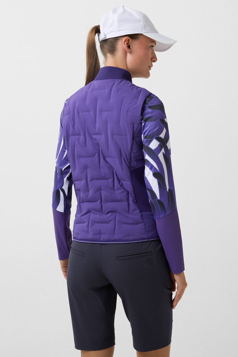 Sia down vest in Violet 3