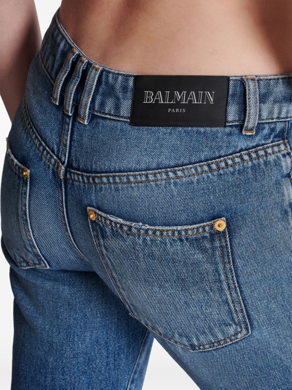 mid-rise flared jeans - 7