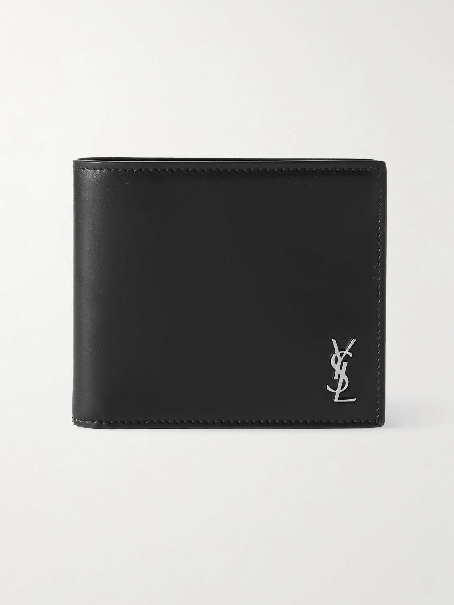 Logo-Appliquéd Full-Grain Leather Billfold Wallet - 1