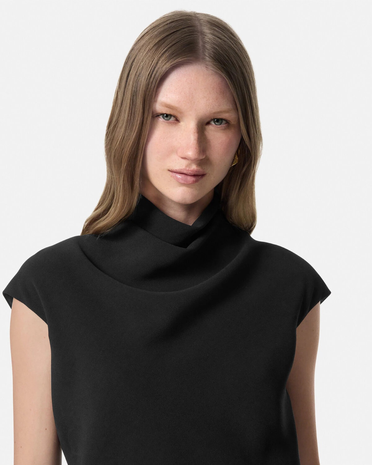 Cady Draped-Neck Top - 3