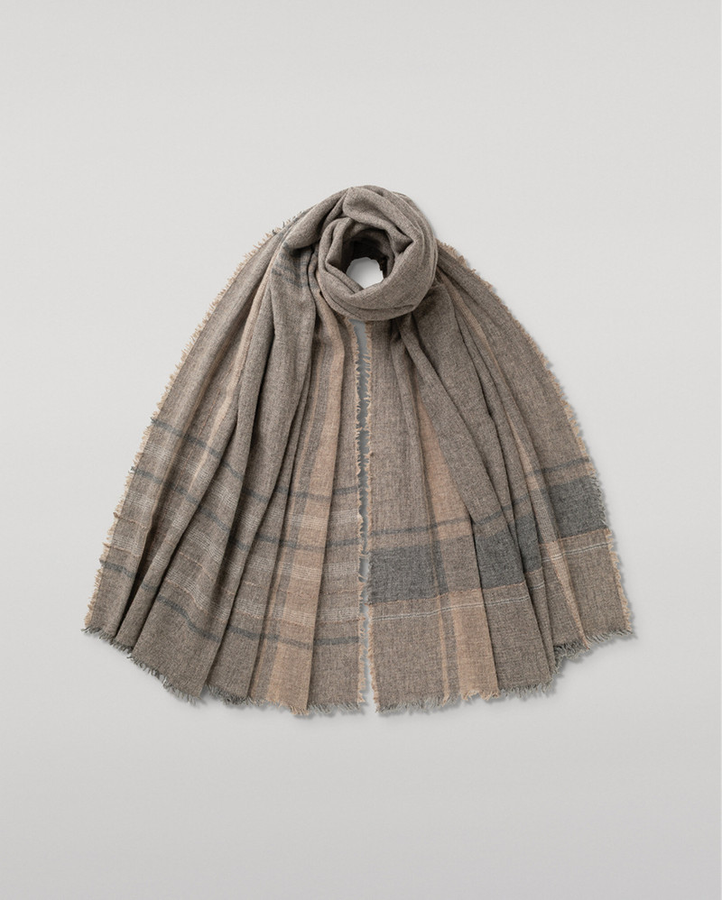 Gullane Dark Cashmere Stole 1