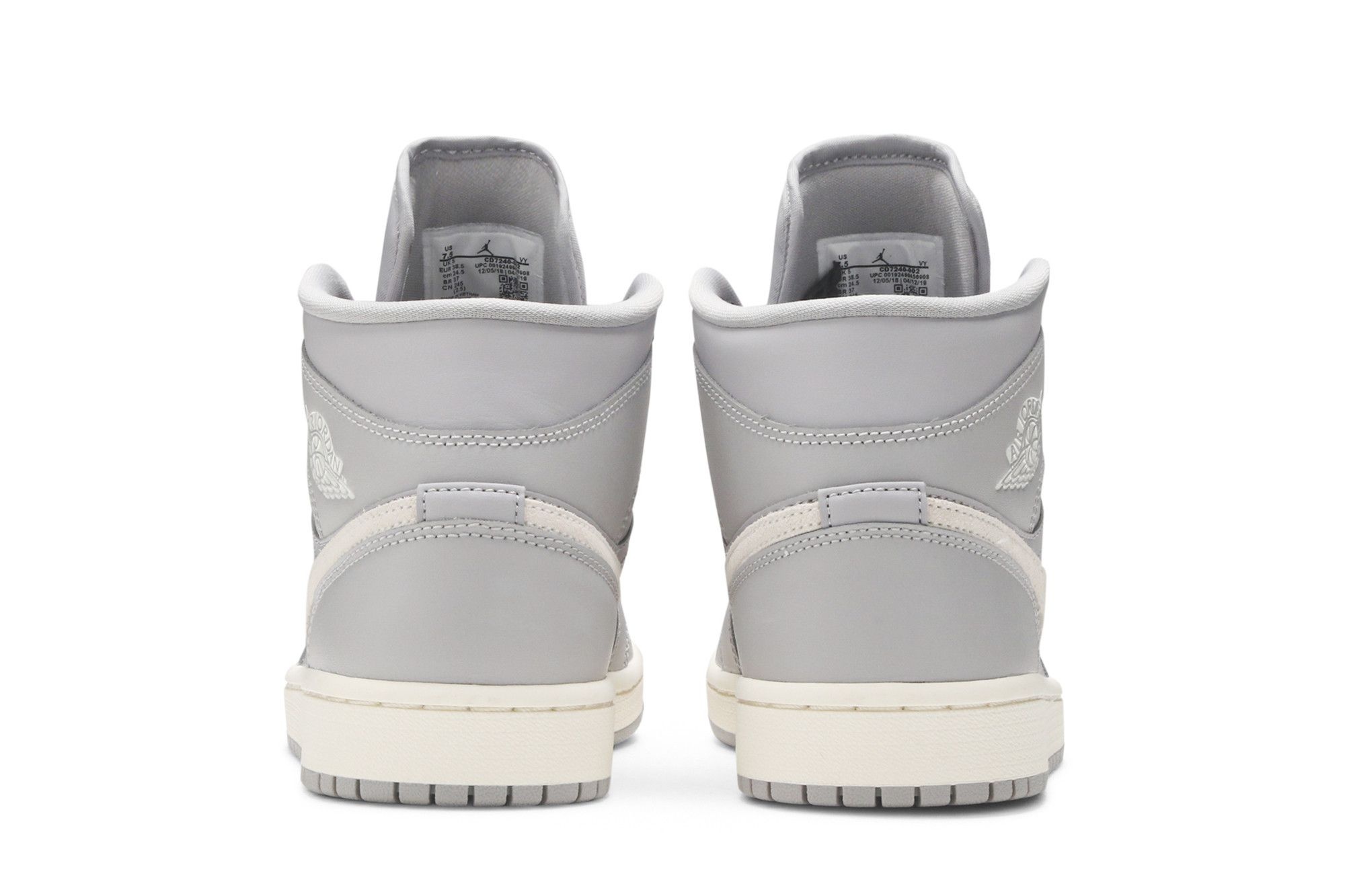 Wmns Air Jordan 1 Mid 'Grey Light Bone' - 6