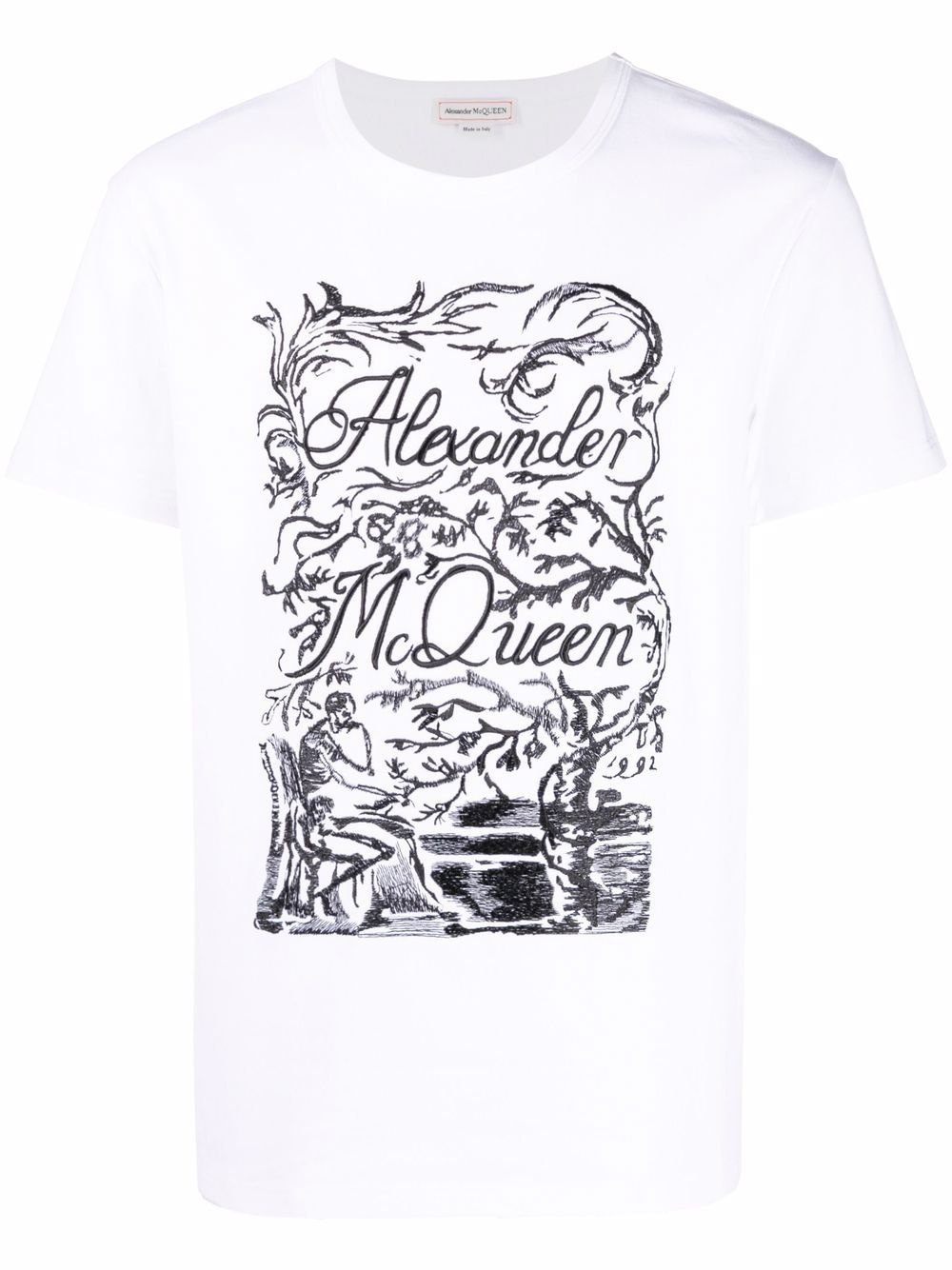 logo-print cotton T-shirt - 1