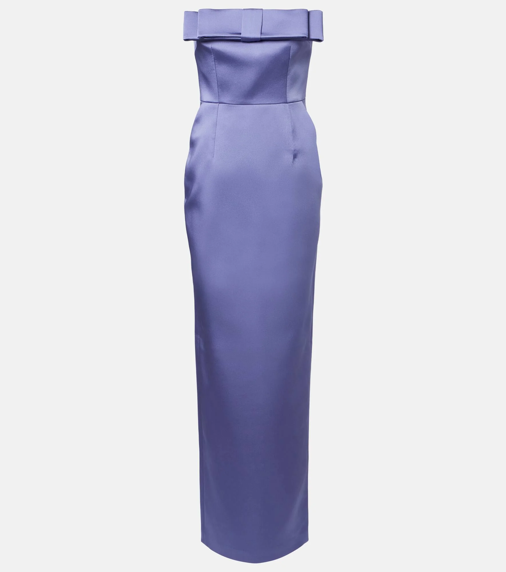 Sisu bow-detail satin gown - 1