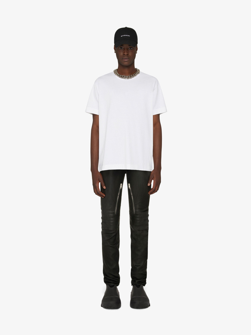 Givenchy PANTS IN LEATHER WITH ZIPS outlook