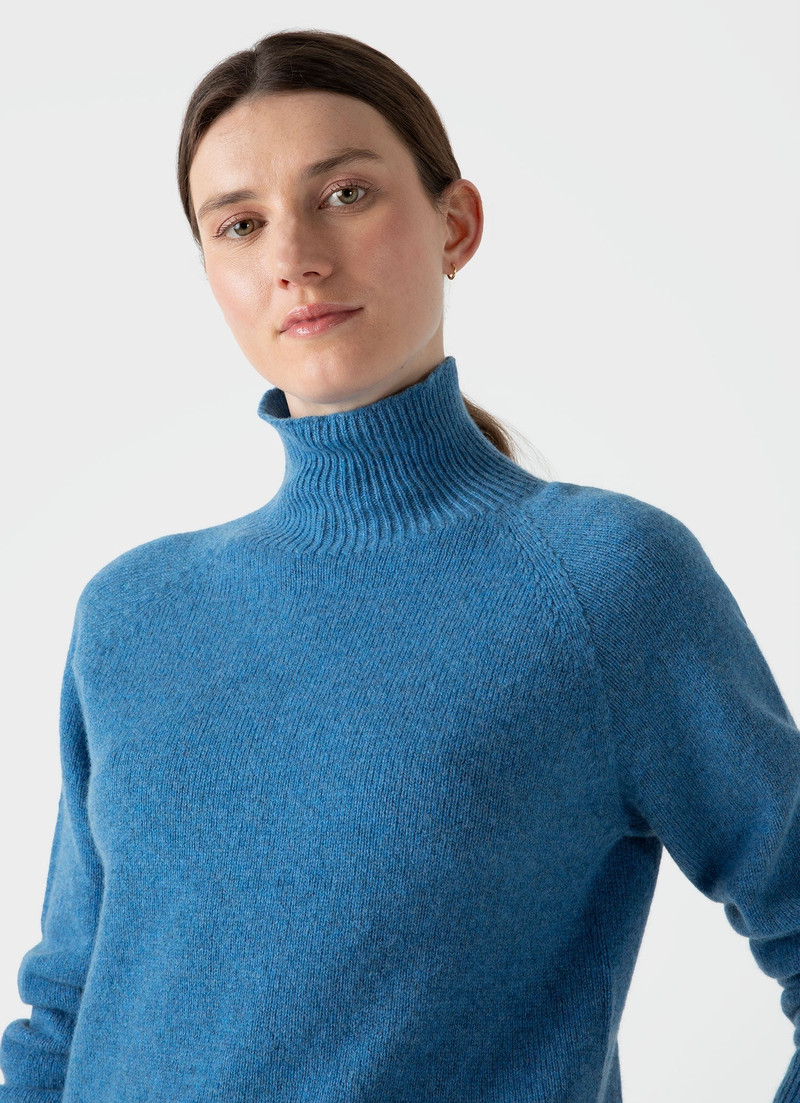 Sunspel Lambswool Funnel Neck Jumper outlook