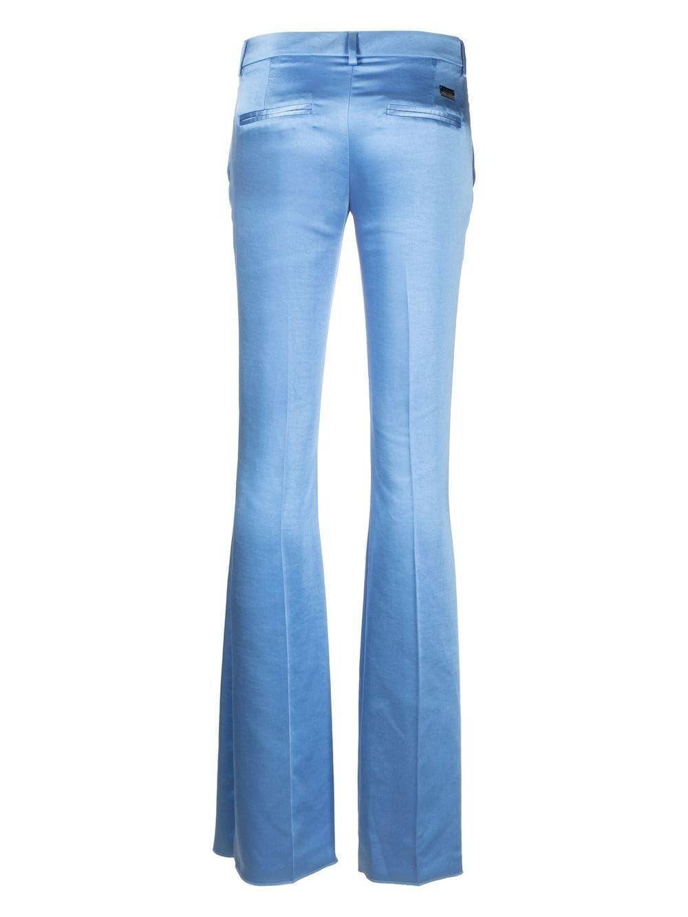 flared satin trousers - 2