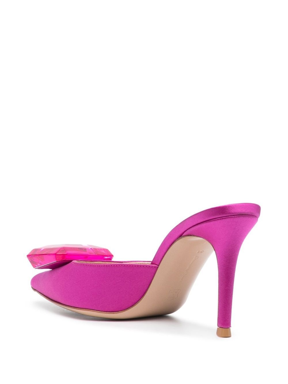 Satin slingback pumps - 3