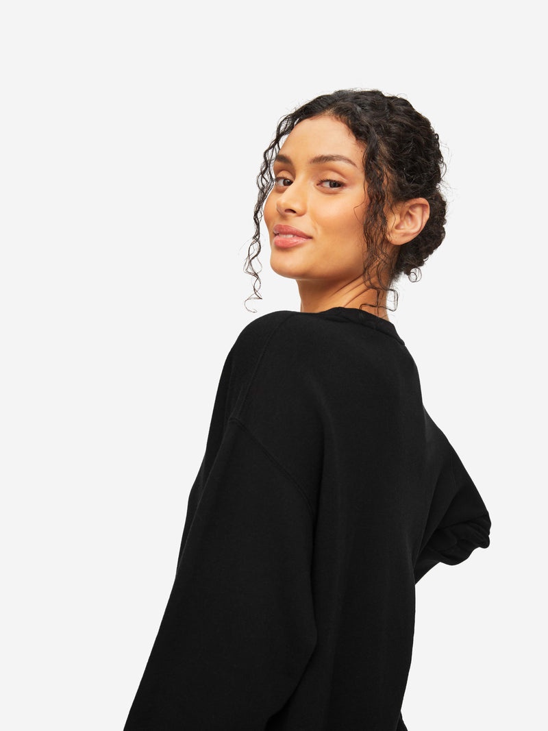 Women's Sweatshirt Quinn Cotton Modal Black - 6